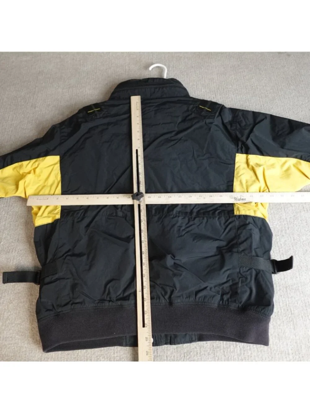Polo Ralph Lauren Jacket Large Black Full Zip Mountain Division Hooded Vintage